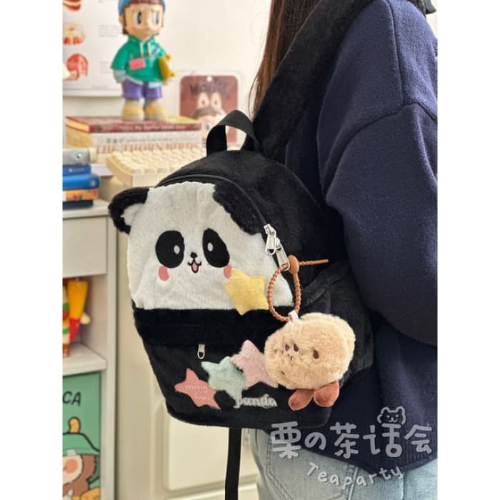 Cartoon Embroidered Multi-Pocket Backpack / Bag Cham / Coin