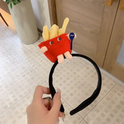 Cartoon Fast Food Chenille Headband - CN1237 - Fries