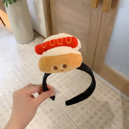 Cartoon Fast Food Chenille Headband - CN1247 - Hot Dog