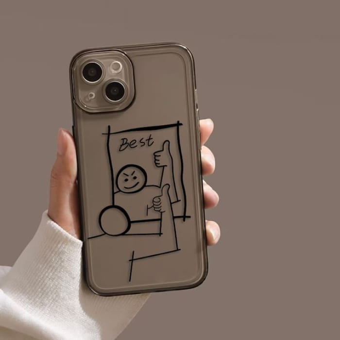 Cartoon Mirrored Phone Case - iPhone 15 Pro Max / Plus / 14