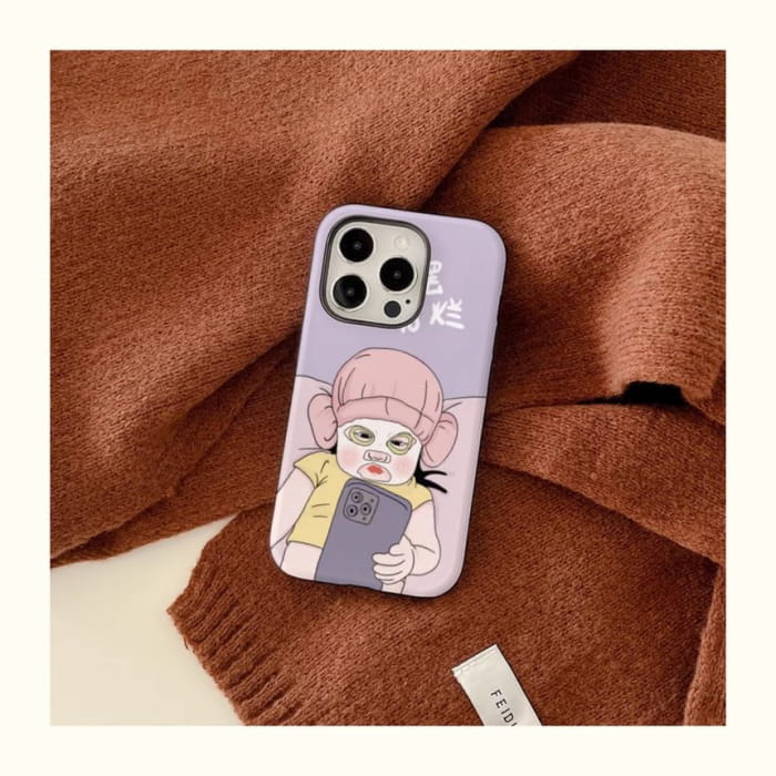 Cartoon Phone Case - iPhone 15 Pro Max / Plus / 14 / 13