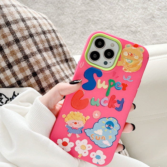 Cartoon Pink iPhone Case - IPhone