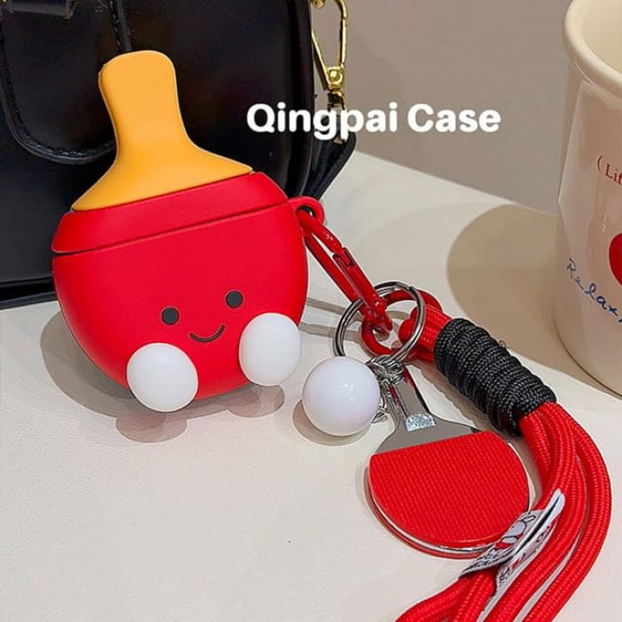 Cartoon Table Tennis Doll Lanyard String Airpods / Pro