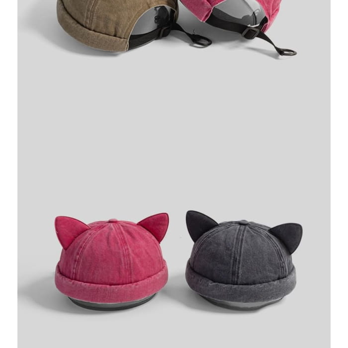 Cat Ear Brimless Hat