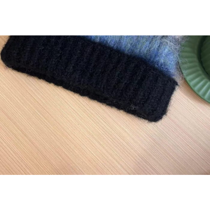 Cat Ear Color Block Beanie