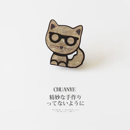 Cat Hair Clip / Claw - 01# - Grayish Silver / One Size