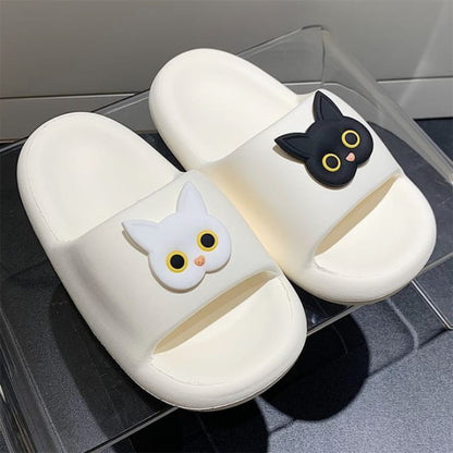 Cat Home Slipper - White / 36 To 37