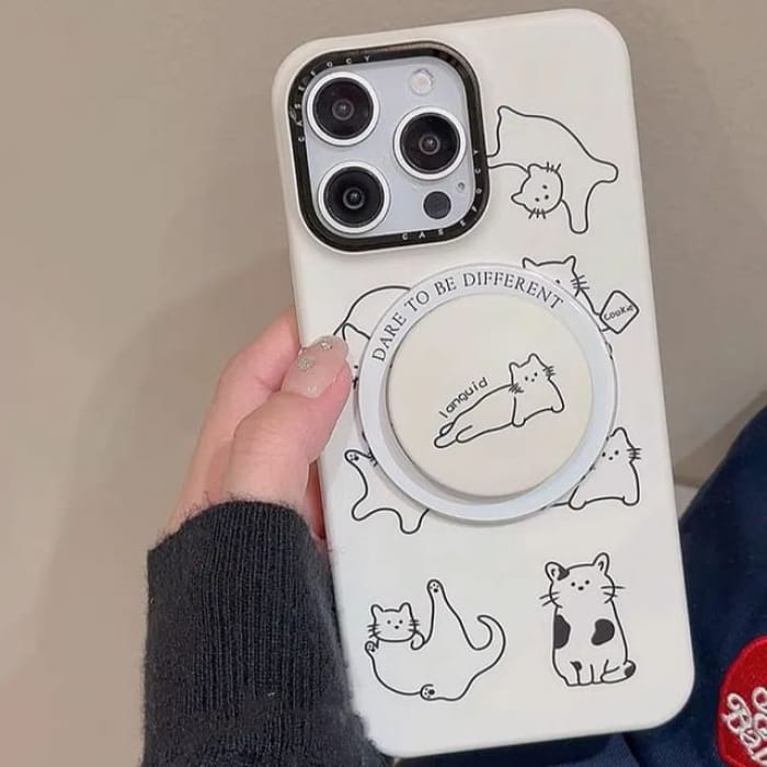 Cat Print Phone Case - iPhone 15 Pro Max / 14 / 13 / 12