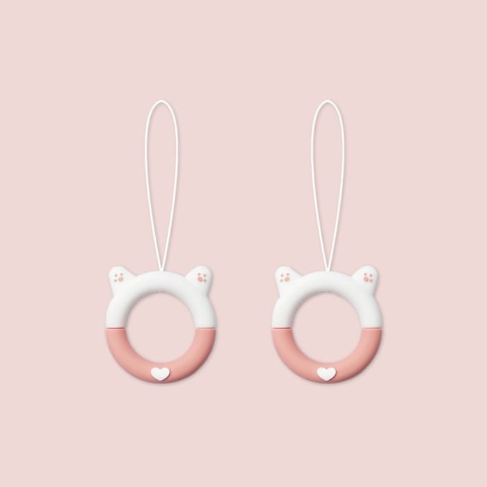 Cat Silicone Phone Charm / Set - Accessories