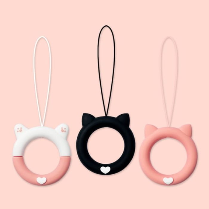 Cat Silicone Phone Charm / Set - Accessories