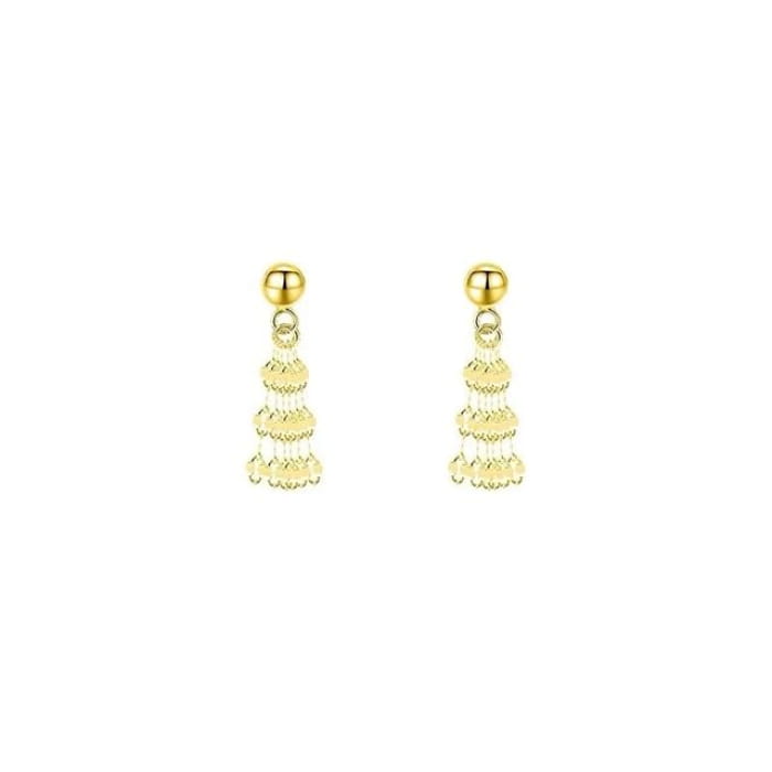 Chain Drop Earring - 1 Pair - Gold / One Size