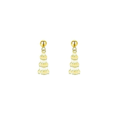 Chain Drop Earring - 1 Pair - Gold / One Size