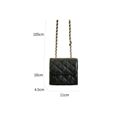 Chain Strap Quilted Flap Crossbody Bag