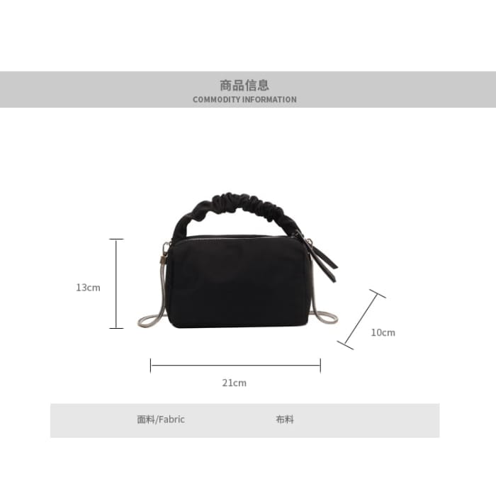 Chain Strap Top Handle Crossbody Bag