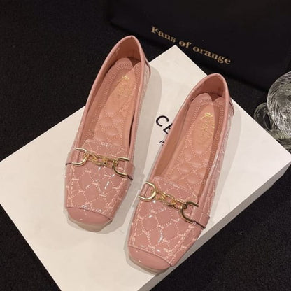 Chained Quilted Flats - Pink / 35