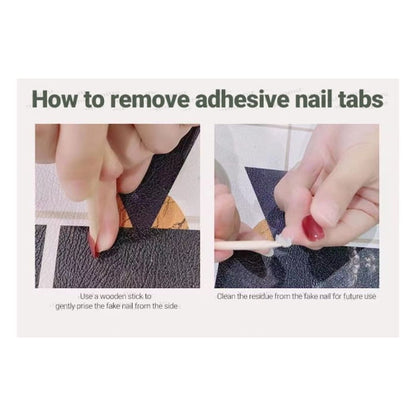 Checker Press On Nail