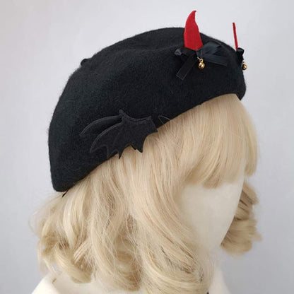 Chic Bat Wings Lolita Beret