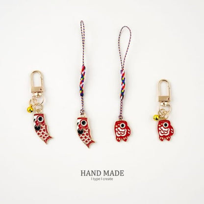 Chinese Koi Bag Charm / Key Ring / Phone Strap