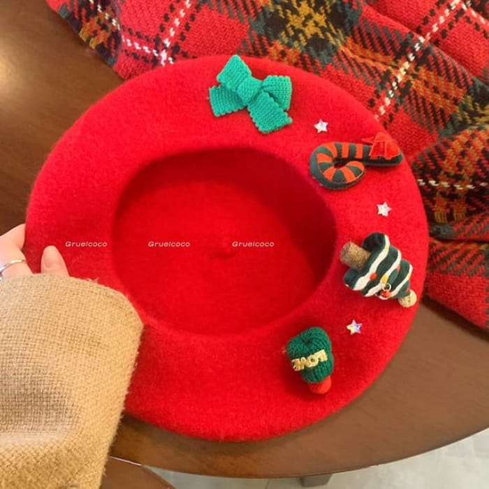 Christmas Beret - Red / One Size