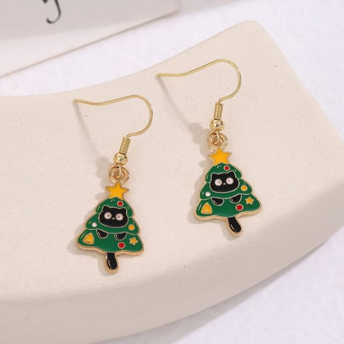 Christmas Cartoon Alloy Drop Earring - 1 Pair - E6219-1