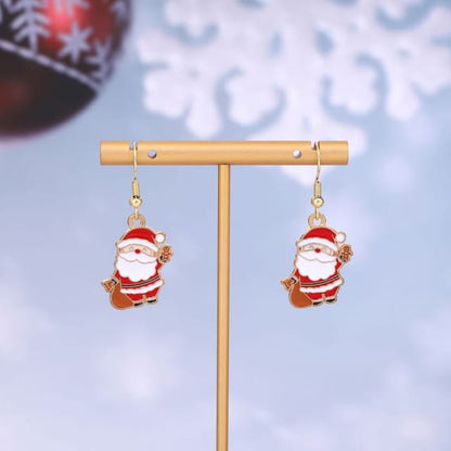 Christmas Cartoon Alloy Drop Earring - 1 Pair - E6219-10