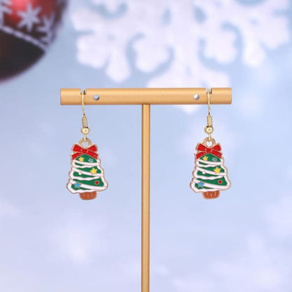 Christmas Cartoon Alloy Drop Earring - 1 Pair - E6219-18