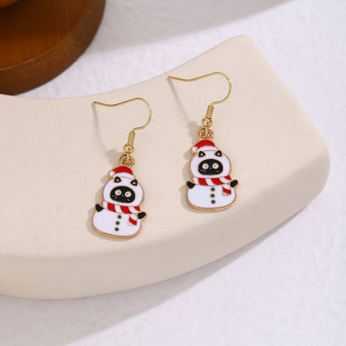 Christmas Cartoon Alloy Drop Earring - 1 Pair - E6219-2