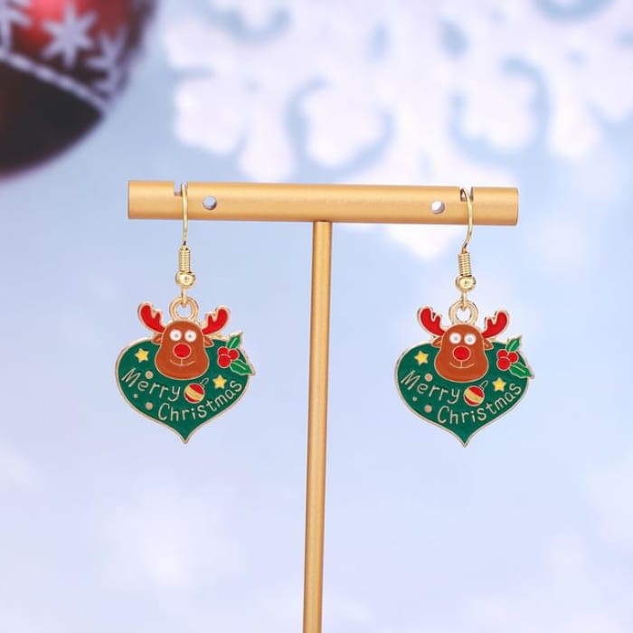 Christmas Cartoon Alloy Drop Earring - 1 Pair - E6219-21