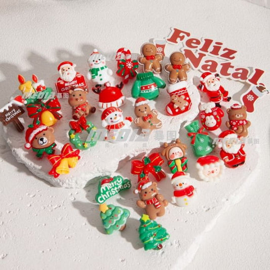 Christmas Cartoon Asymmetrical Resin Stud Earring