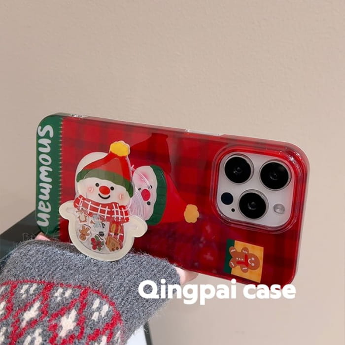 Christmas Snowman Phone Case - iPhone 16 Pro Max / Plus