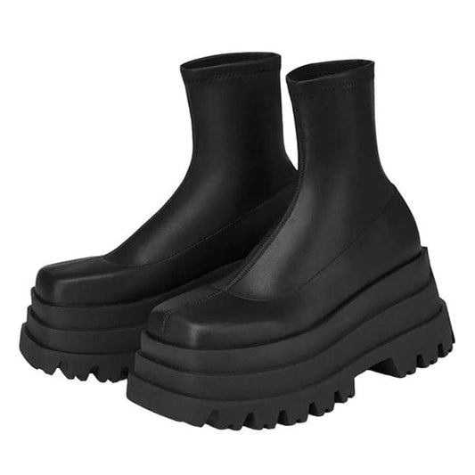 Classic High Platform Boots - EU36 (US6.0) / Black