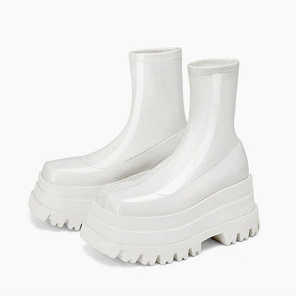 Classic High Platform Boots - EU36 (US6.0) / White