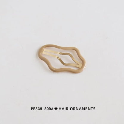 Cloud Cutout Hair Clip - Khaki / One Size