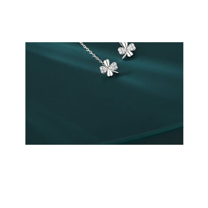 Clover Sterling Silver Dangle Earring