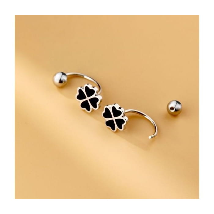 Clover Stud Earring - 1 Pair - Gold / One Size