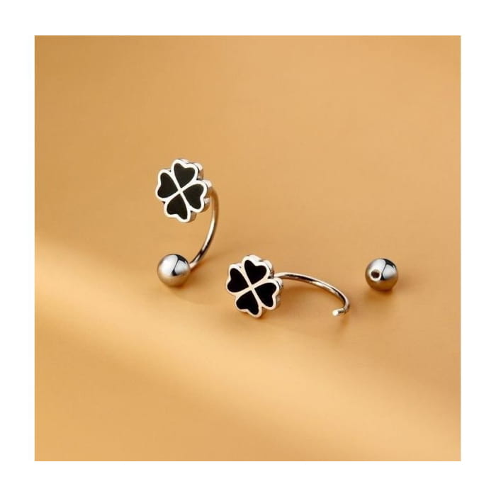 Clover Stud Earring - 1 Pair - Gold / One Size