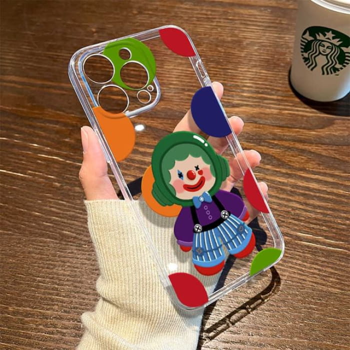 Clown Transparent Phone Case - iPhone 16 Pro Max / Plus