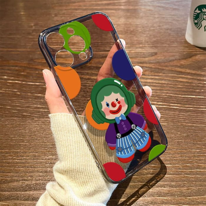 Clown Transparent Phone Case - iPhone 16 Pro Max / Plus