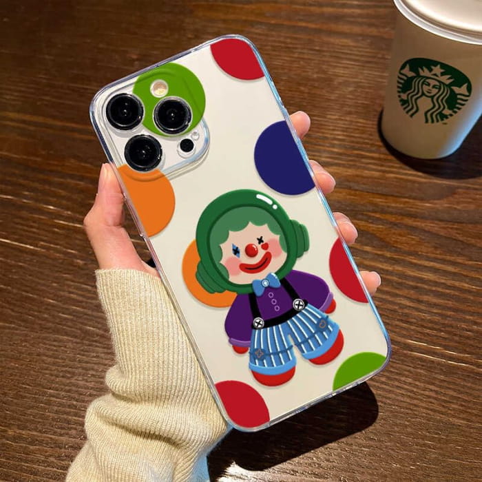 Clown Transparent Phone Case - iPhone 16 Pro Max / Plus