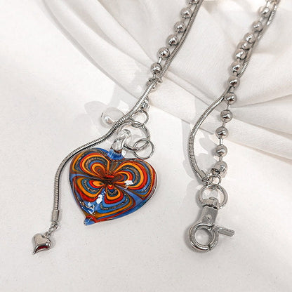 Colorful Heart Necklace - Standart