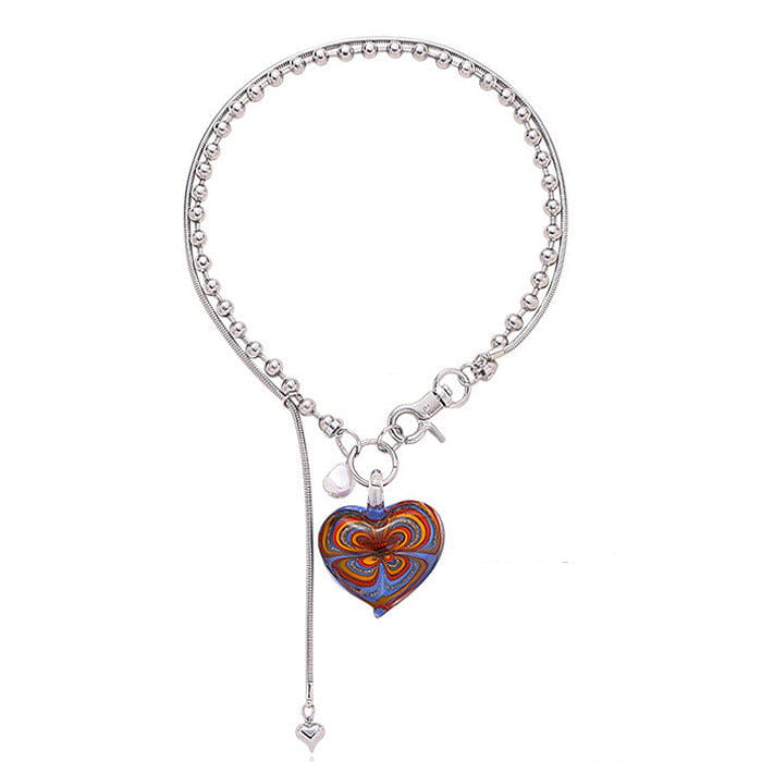 Colorful Heart Necklace - Standart