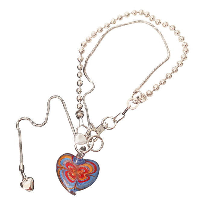 Colorful Heart Necklace - Standart