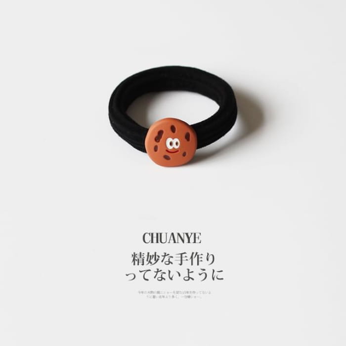 Cookies Hair Tie - 02 - Black / One Size