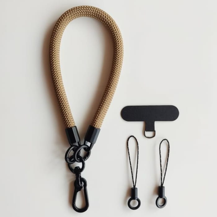 Cord Phone Strap with Lanyard Pad - 01-240406 - Khaki