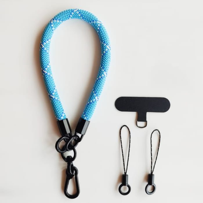 Cord Phone Strap with Lanyard Pad - 03-240406 - Sky Blue