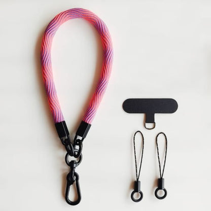 Cord Phone Strap with Lanyard Pad - 09-240406 - Pink &