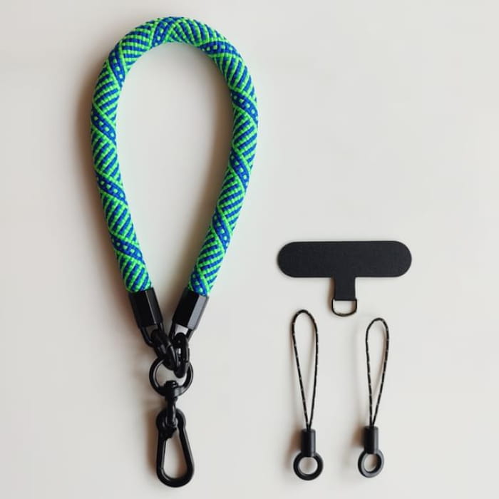 Cord Phone Strap with Lanyard Pad - 10-240406 - Green