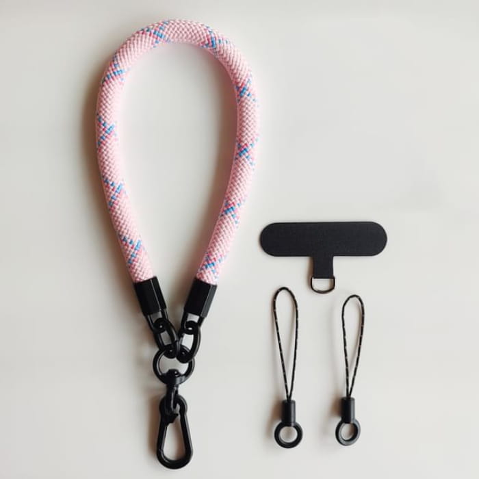 Cord Phone Strap with Lanyard Pad - 13-240406 - Light Pink