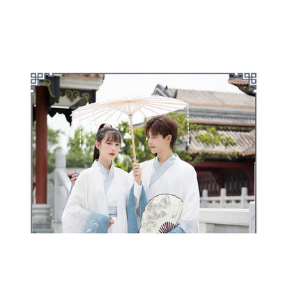 Couple Matching Dragon Embroidered Hanfu Costume / Set