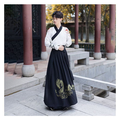 Couple Matching Embroidered Hanfu Jacket / Blouse / High